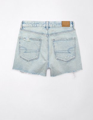 AE Strigid Curvy Ripped Denim Mom Short