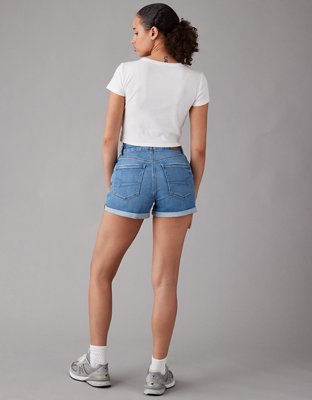 AE Stretch Curvy Denim Mom Short