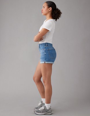 AE Stretch Curvy Denim Mom Short