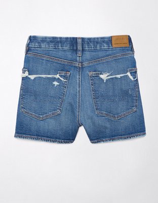 AE Strigid Curvy Ripped Denim Mom Short