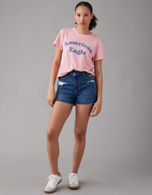 AE Stretch Denim Mom Short