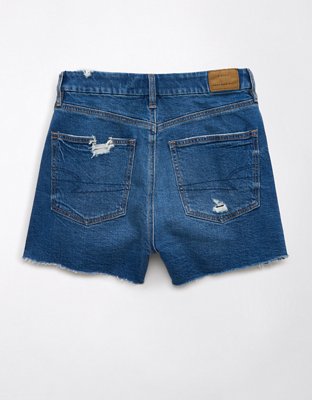 AE Strigid Curvy Ripped Denim Mom Short