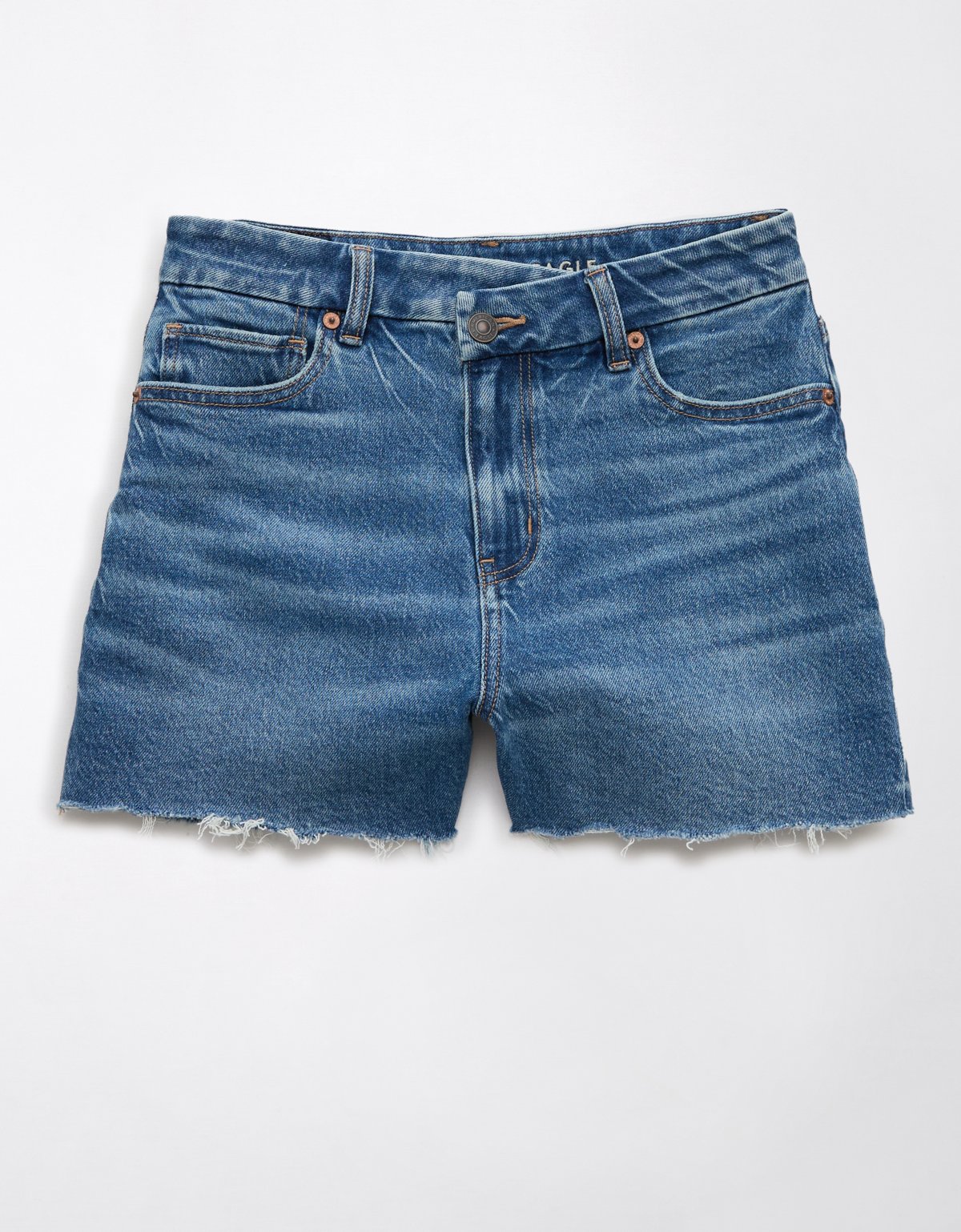 AE Stretch Curvy Crossover Denim Mom Short - image 3