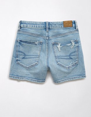 AE Strigid Curvy Ripped Denim Mom Short