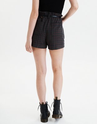AE Plaid Mom Shorts
