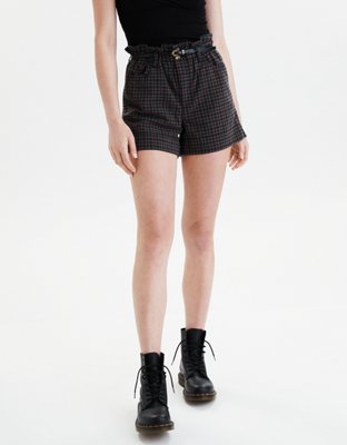 AE Plaid Mom Shorts