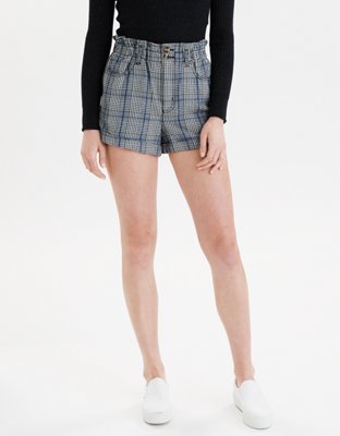 AE Plaid Mom Shorts