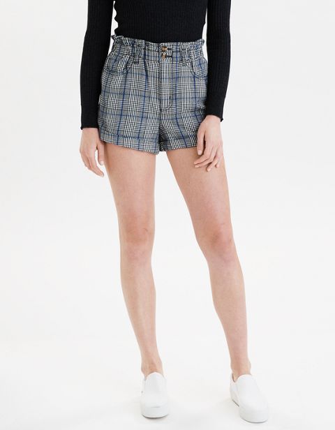 Женские шорты American Eagle AE Plaid Mom Shorts
