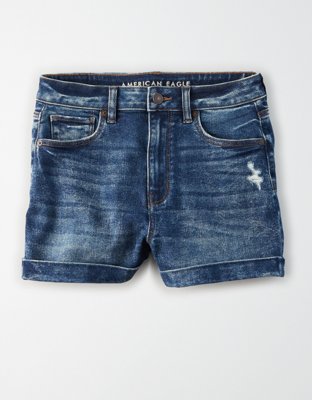 american eagle denim mom short