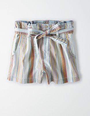 AE Paperbag Denim Mom Shorts