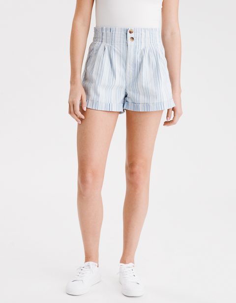 Женские шорты American Eagle AE Striped Mom Shorts