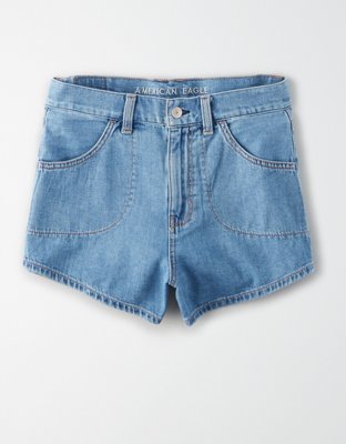 denim mom jean shorts