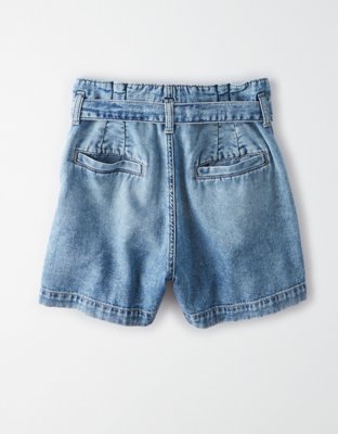 AE Paperbag Denim Mom Shorts