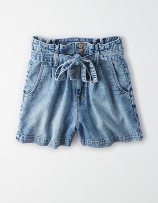 AE Paperbag Denim Mom Shorts