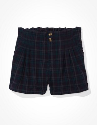 AE Plaid Mom Shorts