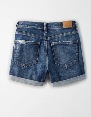 AE Stretch Denim Mom Shorts