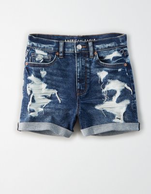 AE Stretch Denim Mom Shorts