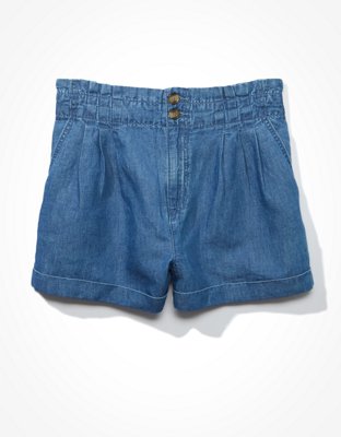 Женские шорты American Eagle AE Linen Mom Shorts — фото 3