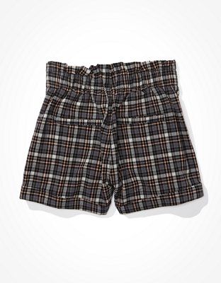 AE Plaid Mom Shorts