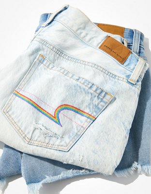 american eagle rainbow jeans