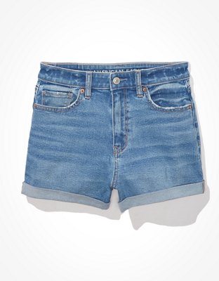 AE Stretch Denim Mom Shorts