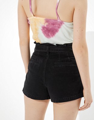 AE Paperbag Denim Mom Shorts