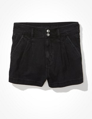 black jean shorts american eagle