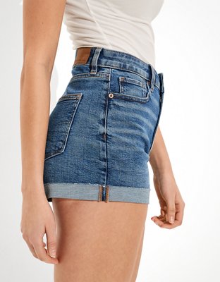 AE Stretch Denim Mom Shorts