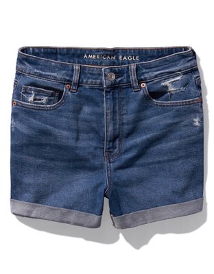 Женские шорты American Eagle AE Stretch Denim Mom Shorts — фото 3