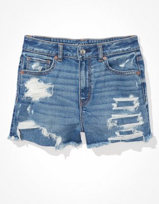 jean high waisted shorts