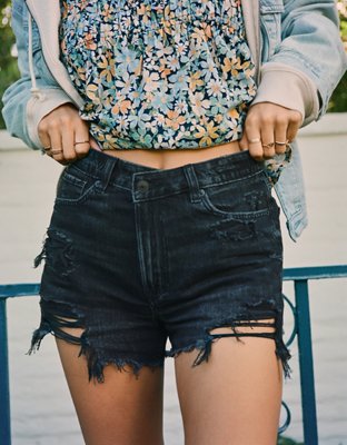 Mom jean shorts store american eagle