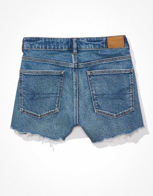 AE Strigid Denim Mom Short