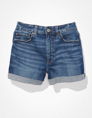 AE Stretch Curvy Denim Mom Shorts