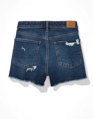 AE Strigid Denim Mom Shorts