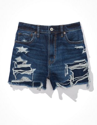 AE Strigid Denim Mom Shorts