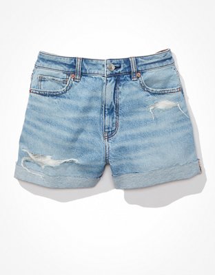 AE Strigid Denim Mom Short