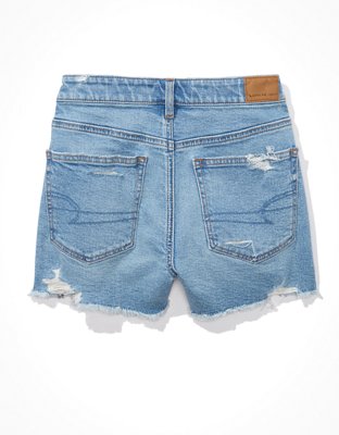 AE Strigid Denim Mom Shorts