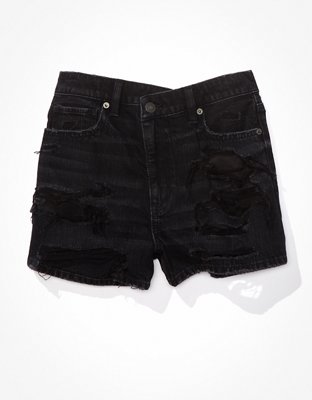 AE Strigid Curvy Ripped Denim Mom Short