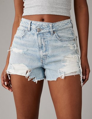 AE Strigid Denim Mom Short