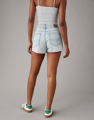 AE Strigid Denim Mom Short