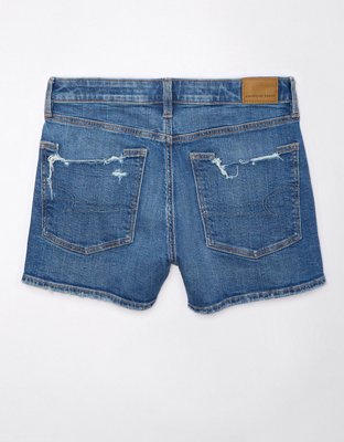 AE Strigid Ripped Denim Mom Short