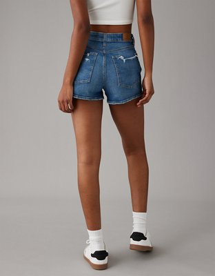 AE Strigid Ripped Denim Mom Short