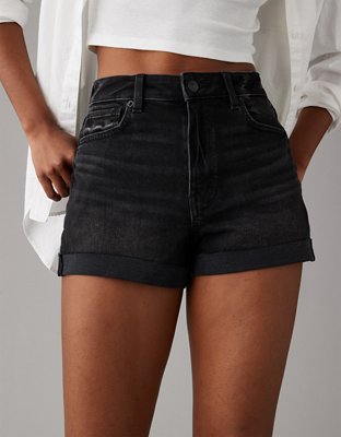 Black jean shop shorts american eagle