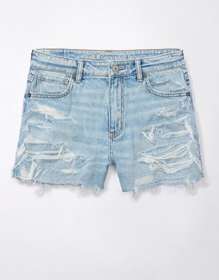 AE Strigid Ripped Denim Mom Short