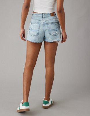 AE Strigid Ripped Denim Mom Short