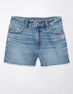 Женские джинсы American Eagle AE Strigid Mom Embroidered Denim Short — фото 3