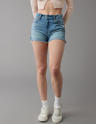 AE Strigid Mom Embroidered Denim Short