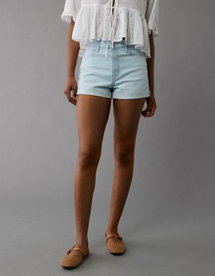 AE Strigid Ripped Denim Mom Short