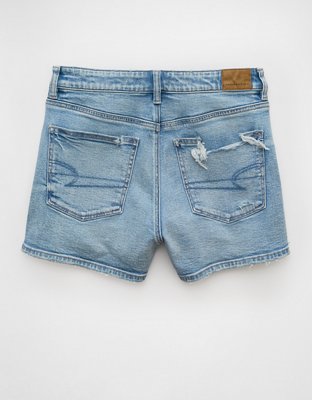 AE Strigid Ripped Denim Mom Short