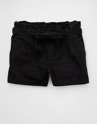 AE Stretch Paperbag Denim Mom Short